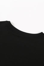 Load image into Gallery viewer, Color Block Side Slit Round Neck T-Shirt