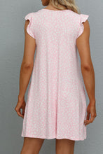 Load image into Gallery viewer, Butterfly Sleeve Round Neck Dress