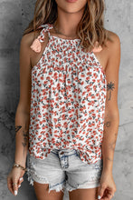 Load image into Gallery viewer, Floral Tied Tassel Cami