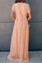 Load image into Gallery viewer, Scalloped Trim Lace Plunge Dress