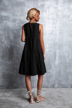 Load image into Gallery viewer, Sleeveless Round Neck Tiered Dress