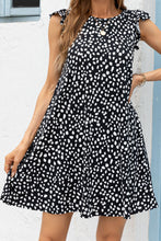 Load image into Gallery viewer, Butterfly Sleeve Round Neck Dress