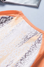 Load image into Gallery viewer, Plus Size Animal Print Contrast Raglan Sleeve Top