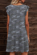 Load image into Gallery viewer, Butterfly Sleeve Round Neck Dress