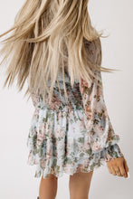 Load image into Gallery viewer, Floral Smocked Waist Layered Mini Dress
