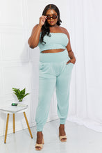 Load image into Gallery viewer, Zenana Full Size Stylish Comfort Smocked Tube Top & Joggers Set
