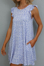 Load image into Gallery viewer, Butterfly Sleeve Round Neck Dress