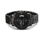 Engraved Black Chronograph Watch