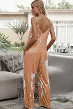 Load image into Gallery viewer, Tie-Dye Spaghetti Strap Jumpsuit with Pockets