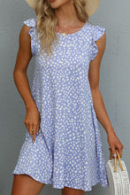 Load image into Gallery viewer, Butterfly Sleeve Round Neck Dress