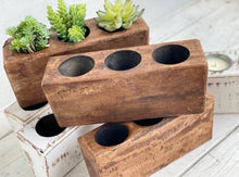 Load image into Gallery viewer, Sugar Mold-3 Hole in Natural 11x5x3.5