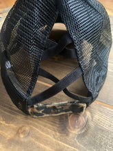 Load image into Gallery viewer, Cheetah Criss Cross Ponytail Hat with Nope Not Today Patch