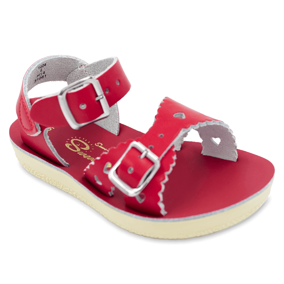 PREORDER Sun San Sweetheart Sandals in Red