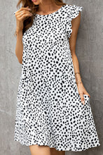 Load image into Gallery viewer, Butterfly Sleeve Round Neck Dress
