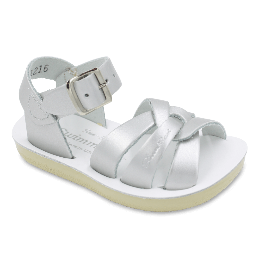PREORDER Sun San Swimmer Sandals in Silver