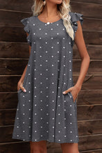 Load image into Gallery viewer, Butterfly Sleeve Round Neck Dress
