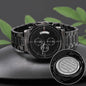 Once in a Lifetime Engraved Black Chronograph Watch