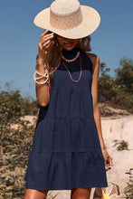 Load image into Gallery viewer, Tie Back Sleeveless Tiered Dress
